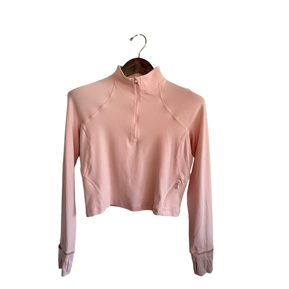 Lululemon It’s Rulu Ribbed Cropped Half Zip - Picture 2 of 13